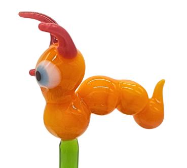 Pflanzenstecker, Raupe (d/gelb)